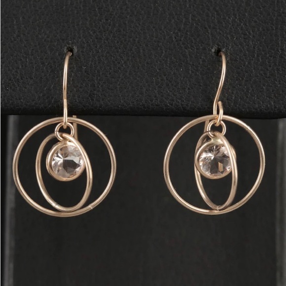 10k Earrings & Necklace w-Morganite Pendant - Picture 10 of 10